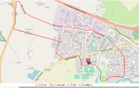 Parcours 6.7 km